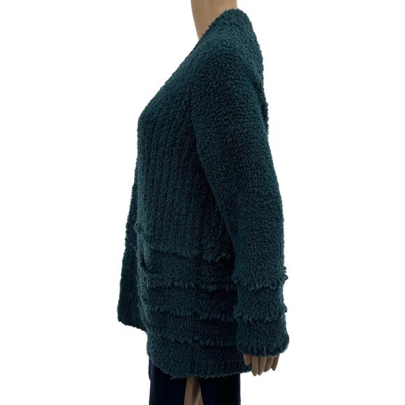 Barefoot Dreams Teal CozyChic Boardwalk Cardigan Sweater - Picture 8 of 12